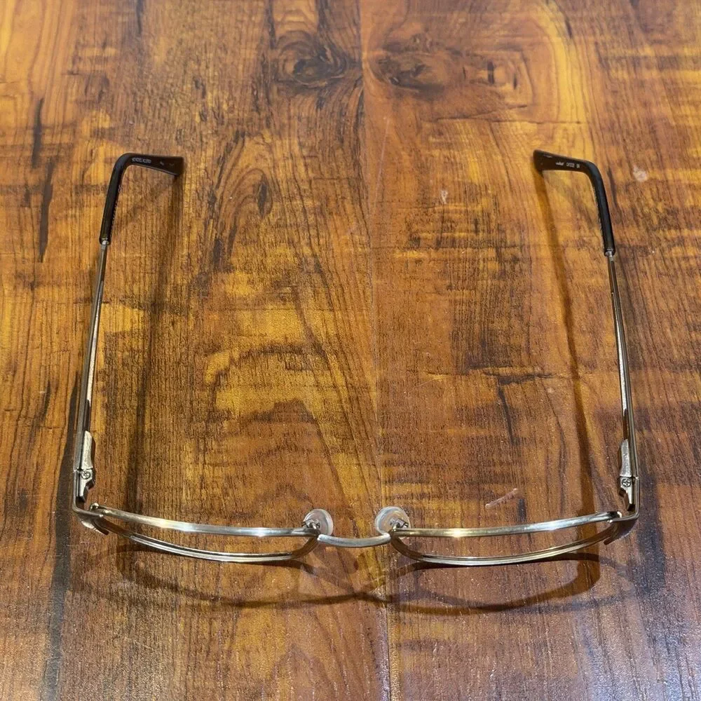 Charmant CH12121 Pure Titanium 53-16-135 BR Rhinestone Accent Eyeglasses Frames